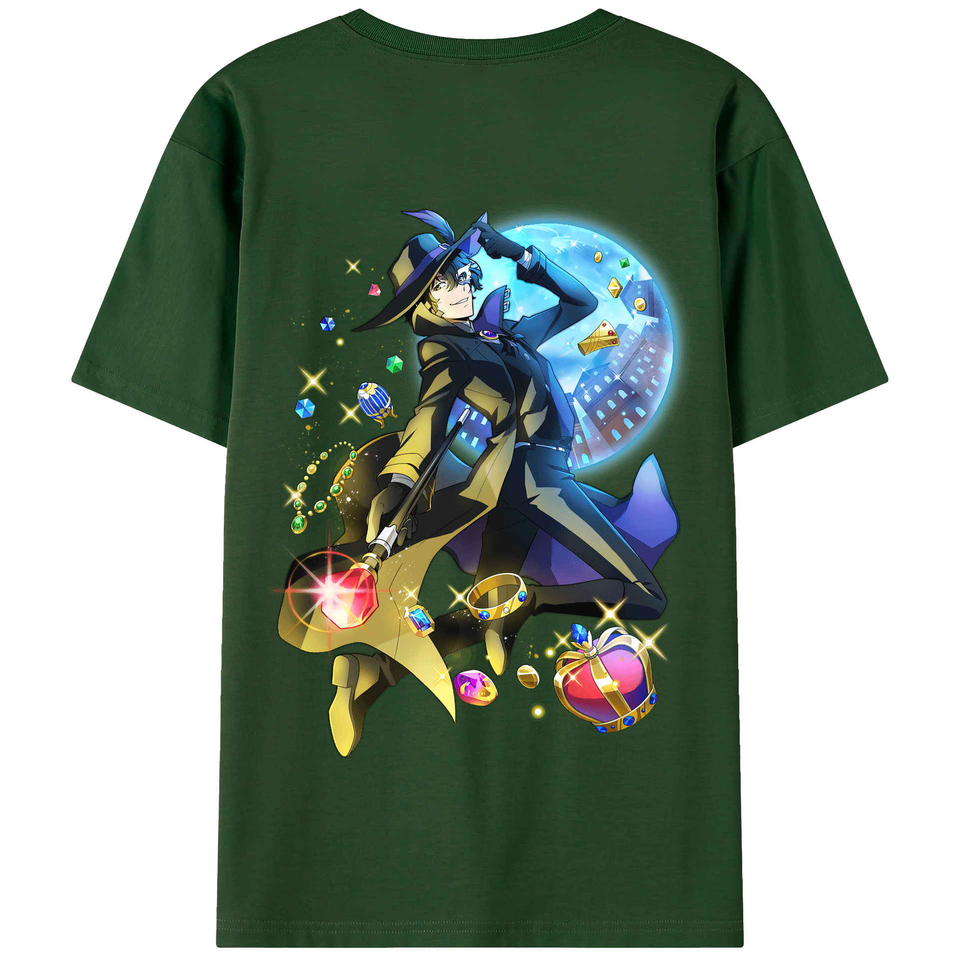 （画像用） 文豪ストレイドッグス Bungo Stray Dogs 綿100％半袖Tシャツ（背面プリント）